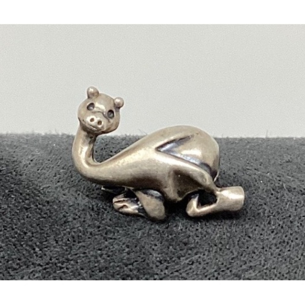Sterling Silver Charm Retired Bead Loch Ness Monster Lucky Dragon trollbeads